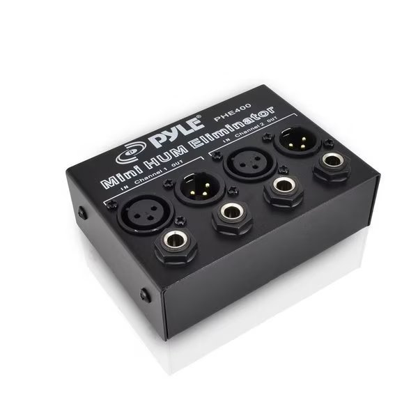 Hum/Noise Eliminator 2-Channel Box With Xlr Jacks, Pyle, Mfr#: PHE400